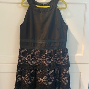 Girls black formal BCBG dress Sz 8